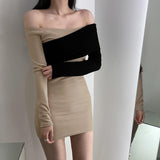 Women Dresses Khaki Hip Skirt Skirt