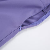 Women Dress Elegant Lantern Sleeve Chiffon Dress