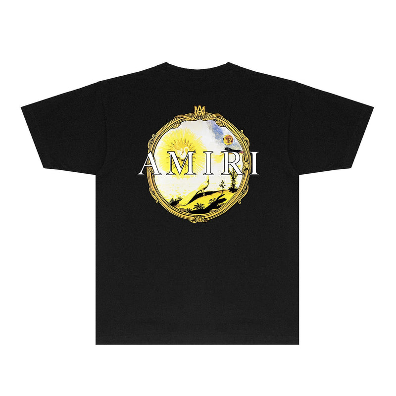 Amiri T Shirts Fashion Brand T Shirt Short Sleeve T-shirt Blouse