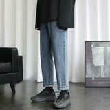 Men Jeans Straight Jeans Loose Retro Pants