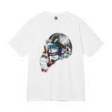 UNDEFEATED T Shirts Crew Neck Men's and Women's Loose