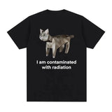 I Eat Cement Cursed Cat Funny Meme T Shirt for Men Women