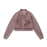 Women Jacket Denim Jacket Loose-Fitting Denim Clothes Jacket