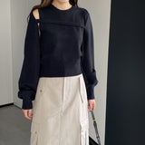 Women Knitted Two-Piece Set Vest Two-Piece Set Short Knitted Shawl Suit Jt8631