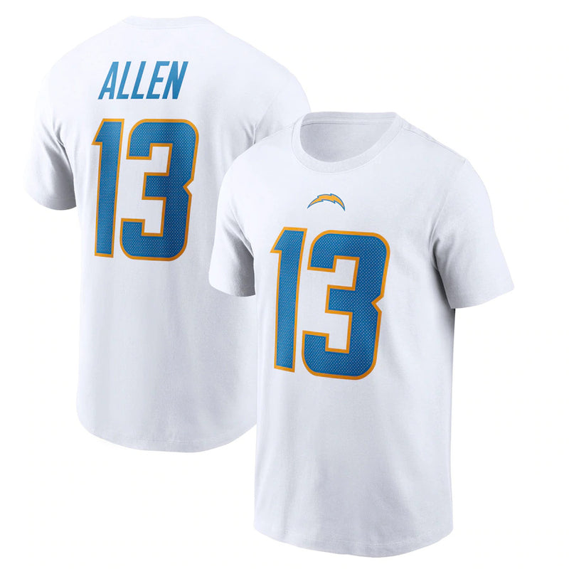 NFL T-Shirts Men's Outdoor Sports T-Shirts Loose T-Shirts NFL Football Lightning