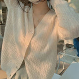 Women Knitwear Autumn and Winter V-neck Sweaters Cardigan