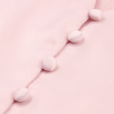 Women Dress Fall/Winter Pink V-neck Dress
