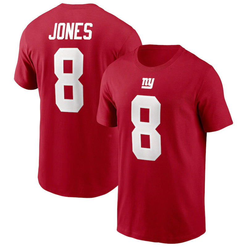 NFL T-Shirts Outdoor Sports Loose T-Shirts Men's NFL Football Giants
