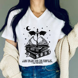 Fourth Wing Women T-shirt V-neck Fashion Lady Tops Tees