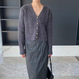 Women Cardigan Sweater Autumn Sweater Cardigan Loose Wool Sweater 3tn786
