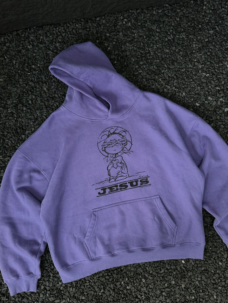 Mens T-shirts vintage hooded sweater do old loose casual
