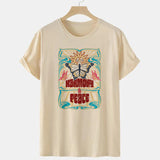 HJN Summer Women's T-Shirt Harmony Peace Butterfly Psychedelic Shirt