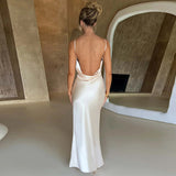 Women Dresses Summer Dress Sexy Long Sleeve Narrow Long Dress (Bla0420)
