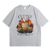 Gluten Tolerant Funny Meme Print T-shirt Male Fitness Pure