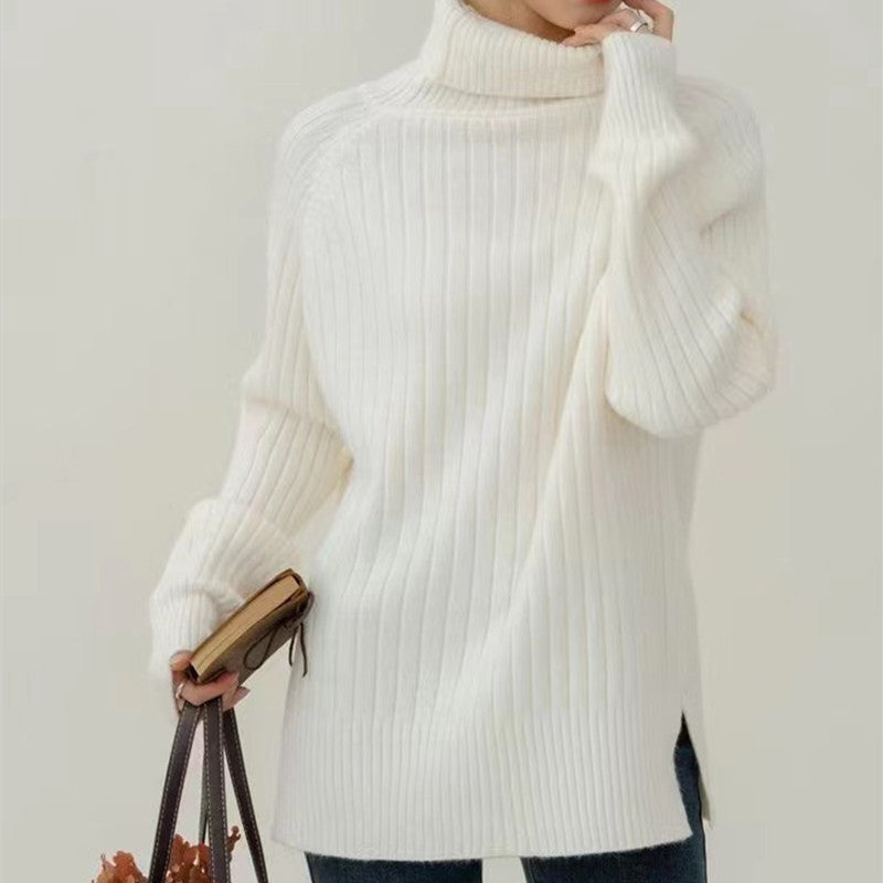 Women Knitwear Autumn and Winter Turtleneck Knitwear Slim Fit Clothes