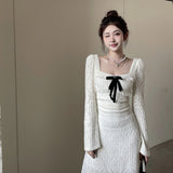 Women Dresses Lace Dress Autumn Winter Long Dress