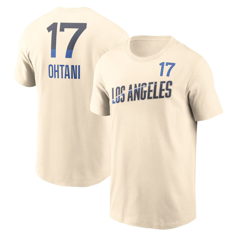 MLB T-Shirts Summer Baseball T-Shirt Men's MLB Dodge Otani Sohei Outdoor Recreation