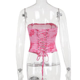 Women Tops Spring Slim-Fitting Cinched Waist Waistcoat Sexy Top