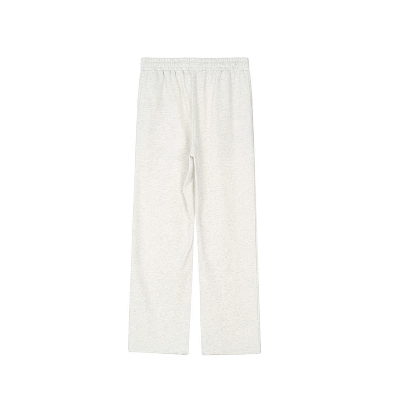Men Sweatpants Solid Color Casual Sweatpants Loose Straight Trousers Autumn Track Pants