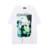 Men T Shirt Graffiti Letter Print Short-Sleeve T-shirt Baby Boy and Girl Summer Loose T-shirt