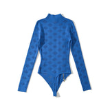 Women Sweater Knitwear Turtleneck Hollow out Diamond Lattice Jumpsuit Women's Autumn Stretch Slim Fit Base Long Sleeve Knitted T-shirt