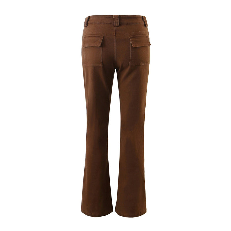 Women Sweatpants Overalls Women's Slim Flared Casual Mopping Pants