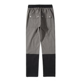 Men Sweatpants Multi-Pocket Cargo Pants Zipper Straight Casual Trousers