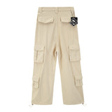 Men Sweatpants Multi-Pocket Design Sense Patchwork Cargo Pants