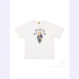 Men T-shirts HUMAN printed pattern round neck short-sleeved bottoming shirt