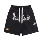 Men Shorts Graffiti Printed Casual Shorts for Men and Women Loose