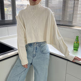 Women Winter Knitted Sweater Autumn and Winter Knitting Top Loose Casual Sweater Coat 8t8265