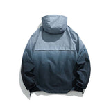 Unisex Jacket Autumn Gradient Hooded Jacket