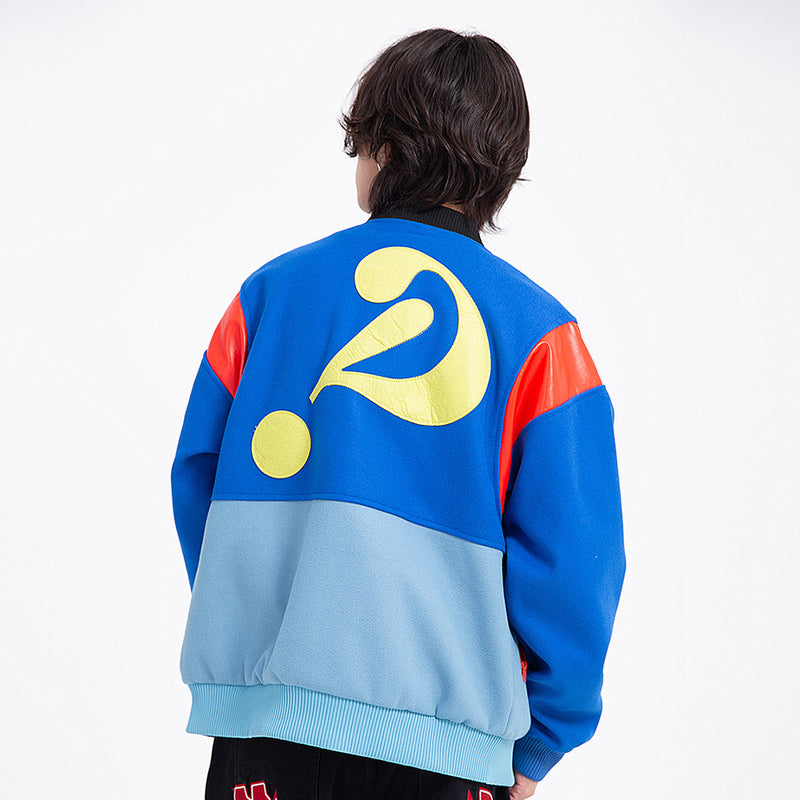 Men Jacket Coat Baseball Uniform Jacket Men's Autumn and Winter Racing Suit Baggy Coat