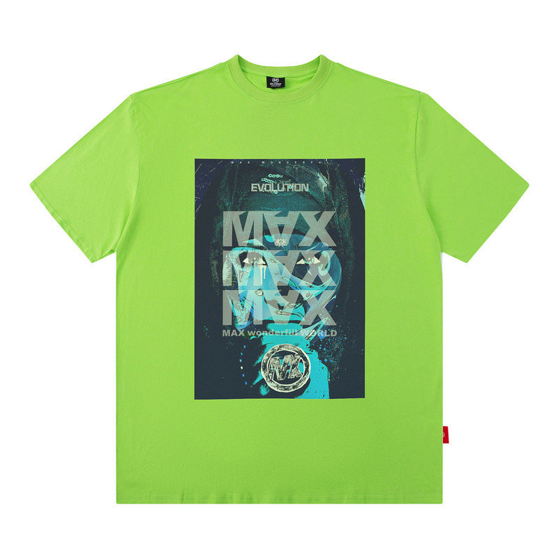 Men T Shirt Summer Hip Hop Oversize Casual Short Sleeve T-shirt Men and Women