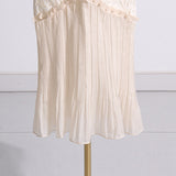 Women Dresses Spring Embroidery Mesh Dress Long Dress (Qymy0409)