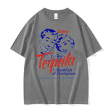 Enjoy Tequila The Breakfast of Champions Funny Meme T Shirts