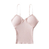 Women Tops Summer Lace Top Backless Short Sling