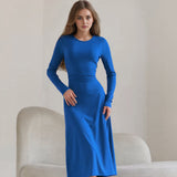 Women Dress Black Slim Fit Dress