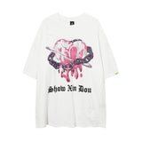 Men T Shirt Vintage Cross Washed and Worn Short Sleeve T-shirt