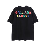 Gallery Dept T Shirts Los Angeles Gallery Dept Short Sleeve Letter Printed Loose Top