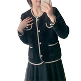 Women Knitwear Autumn Winter Retro Knitted Cardigan