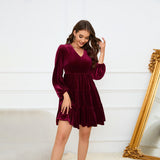 Women Dress V-neck Dress