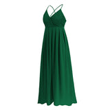 Women Date Dress Summer Slim Fit Lace Lace Spaghetti-Strap Dress