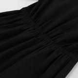 Women Dress Dress Women's Autumn Simplicity Loose Puff Sleeves A- line Skirt