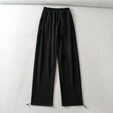 Women Sweatpants Casual Pants Women Drawstring Ankle-Tied Wide Leg Sweatpants