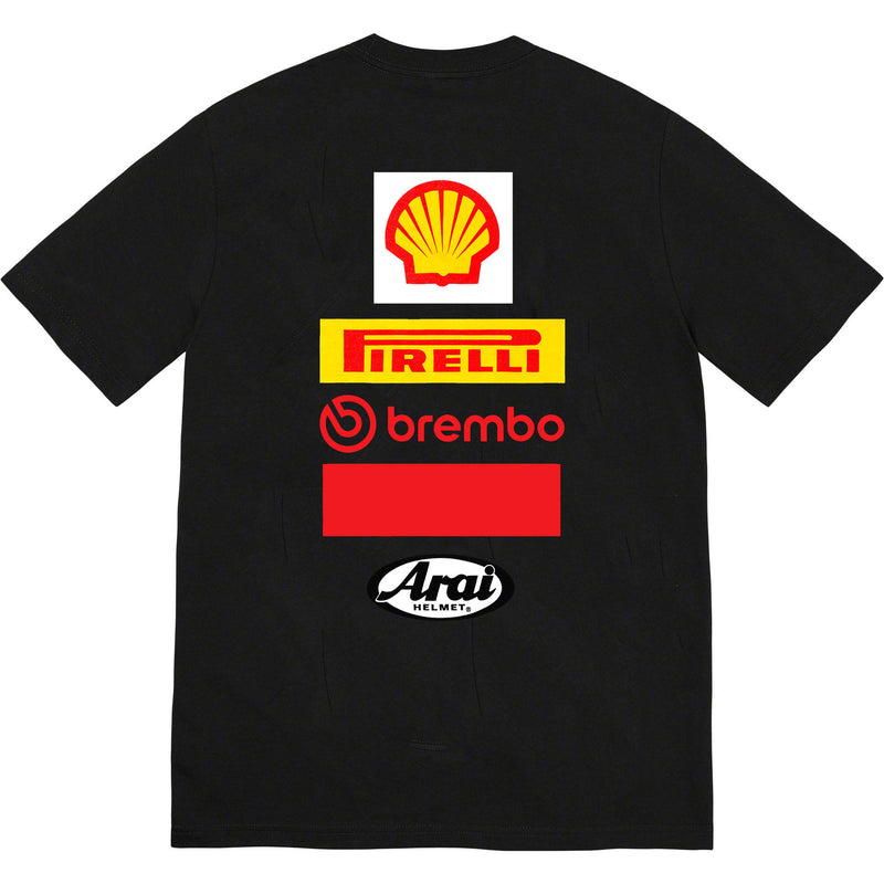 Mens T-shirts 24SS Ducati Logo Tee Ducati Printed Short Sleeve T-Shirt