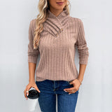 Women Knitted Sweater Autumn Long Sleeve Turtleneck Sweater