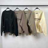 Fog Essentials Sweatshirt Unisex Offset Logo Loose Fleece Sweater