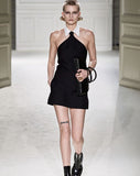 Women Dresses Bandage Dress Sexy Shirt Collar Backless Party Dress (Ont0408)