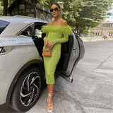 Women Dresses Spring Sexy Sheath Long Sleeve Dress